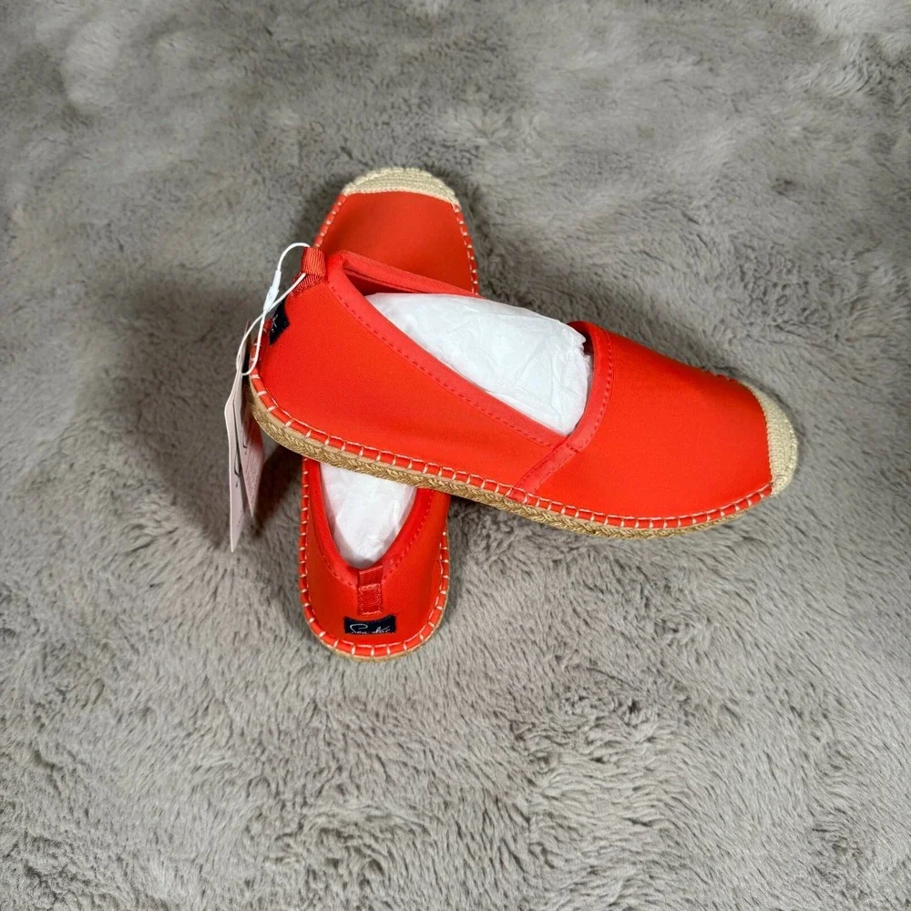 NWT‎ SEA STAR BEACHWEAR Women Beachcomber Orange Espadrille Water Shoes  W 11